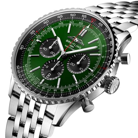 breitling green face|breitling navitimer green.